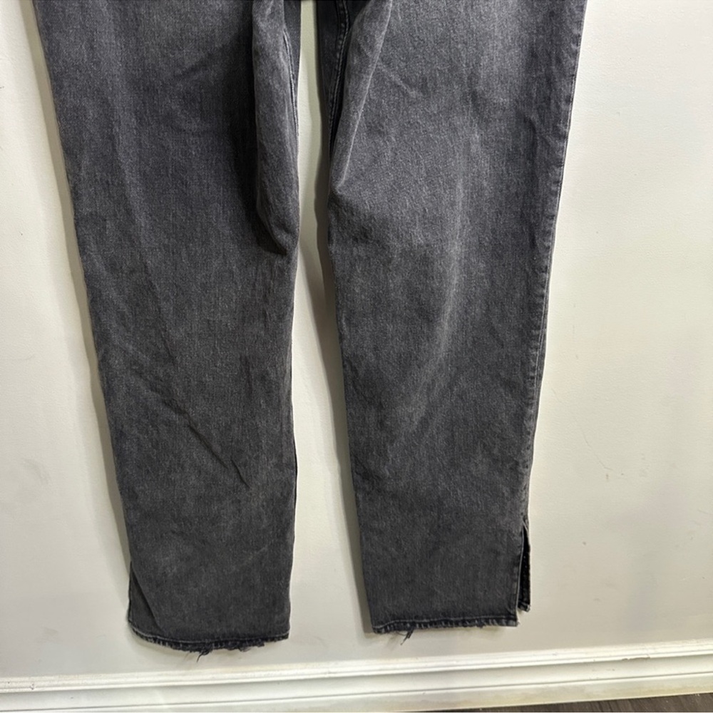 Abercrombie & Fitch The 90s Straight Ultra High Rise 30/12R Denim Jeans Vent Hem - Picture 12 of 14